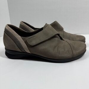 Mephisto Air Jet Mary Jane Comfort Shoes Women 9 Taupe Leather Nubuck 07 1427
